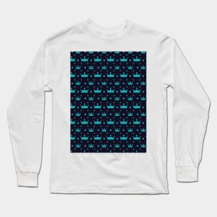 Cute Geometric Crown Pattern Long Sleeve T-Shirt